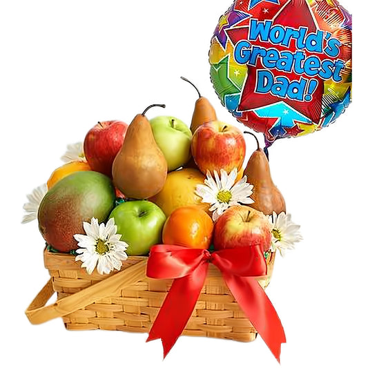 All Fruit Basket for Dad - Fresh Cut Flowers - Queens Flower Delivery