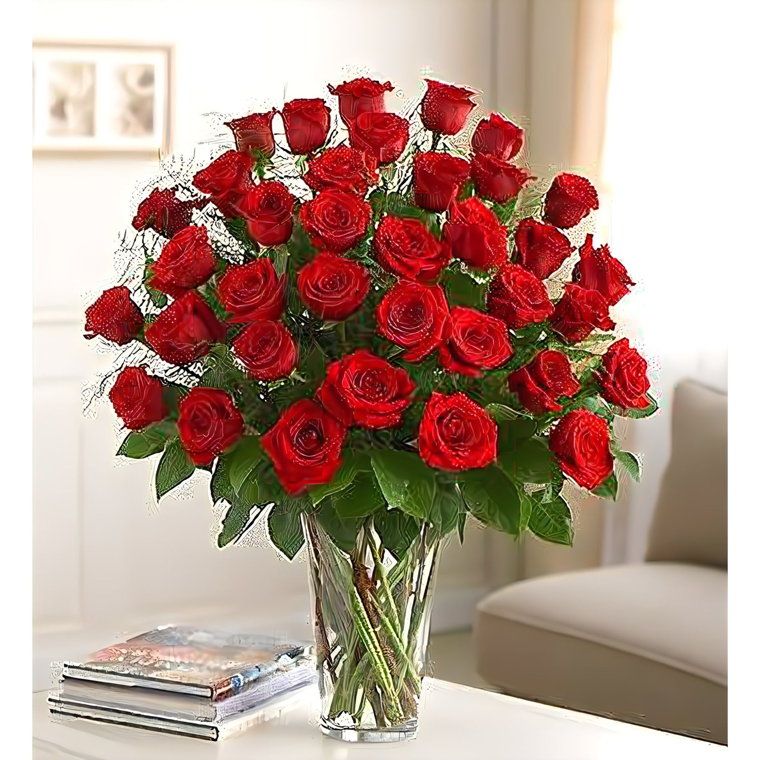Three Dozen Roses for Sympathy - Funeral > For the Service - Queens Flower Delivery