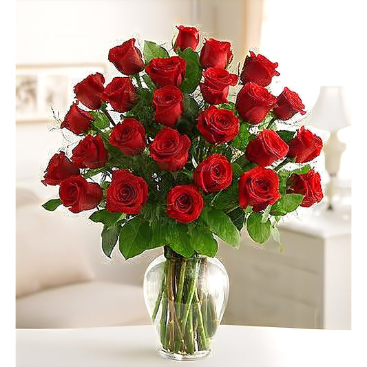 Two Dozen Roses for Sympathy - Funeral > For the Service - Queens Flower Delivery