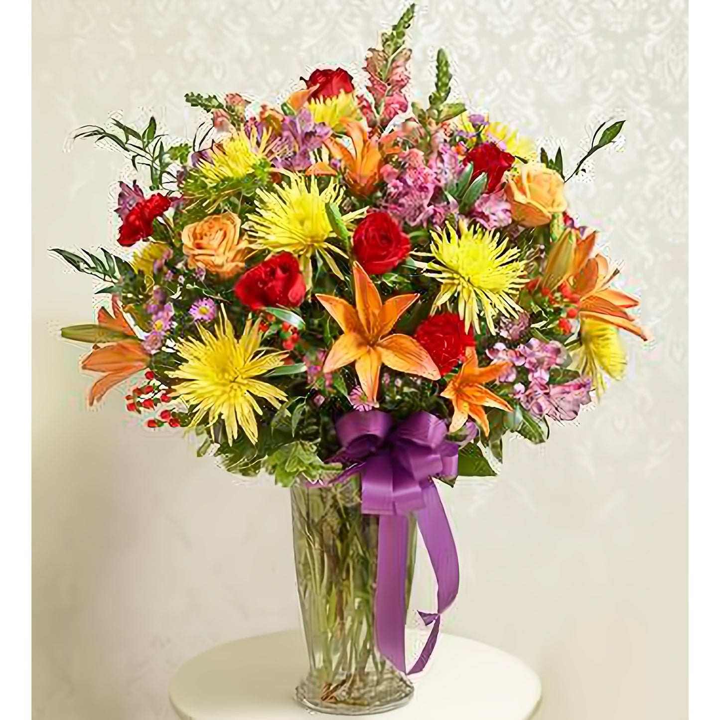 Beautiful Blessings Bright Vase Arrangement - Funeral > For the Service - Queens Flower Delivery
