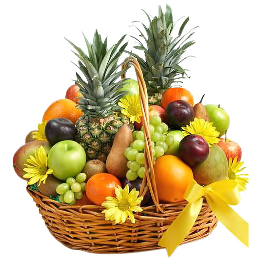 Deluxe All Fruit Basket for Sympathy - Occasions > Gift Baskets - Queens Flower Delivery