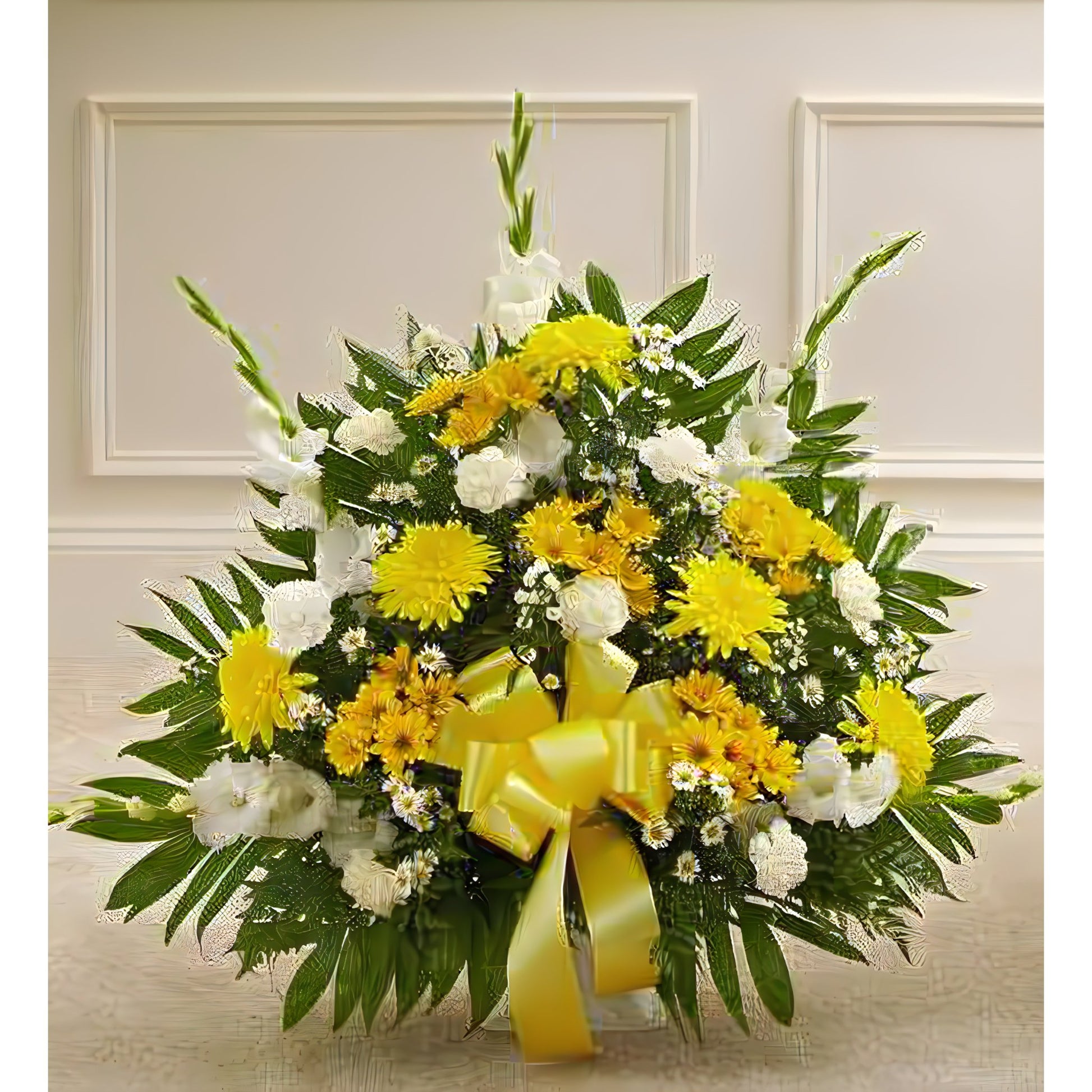 Heartfelt Tribute Floor Basket Arrangement - Funeral > For the Service - Queens Flower Delivery