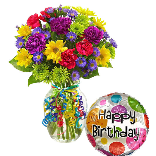 It's Your Day Bouquet Happy Birthday - Floral Arrangement - Queens Flower Delivery