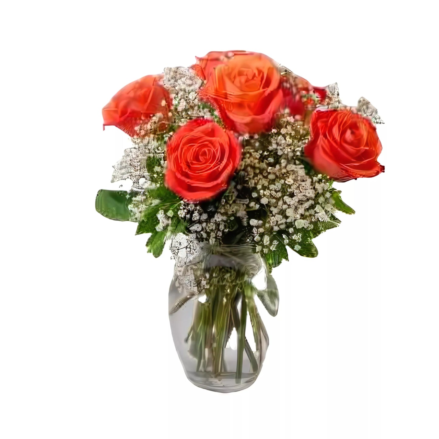 Love's Embrace Roses - Orange - Fresh Cut Flowers - Queens Flower Delivery