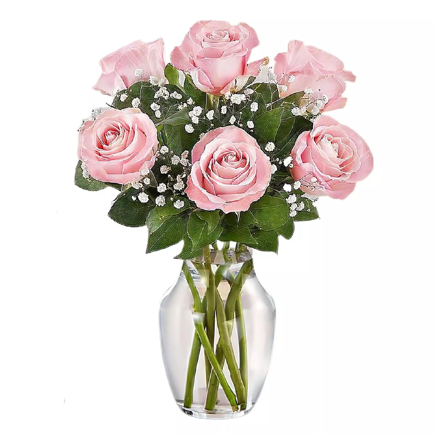 Love's Embrace Roses - Pink - Fresh Cut Flowers - Queens Flower Delivery