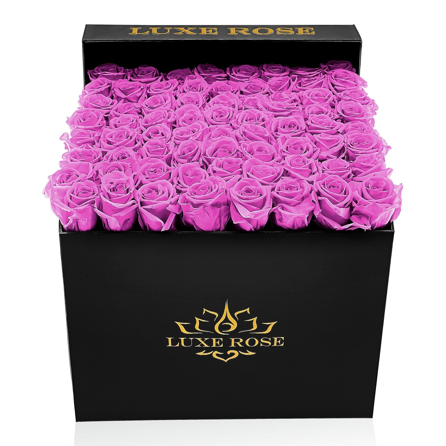 Preserved Roses Large Box | Hot Pink - Roses - Queens Flower Delivery
