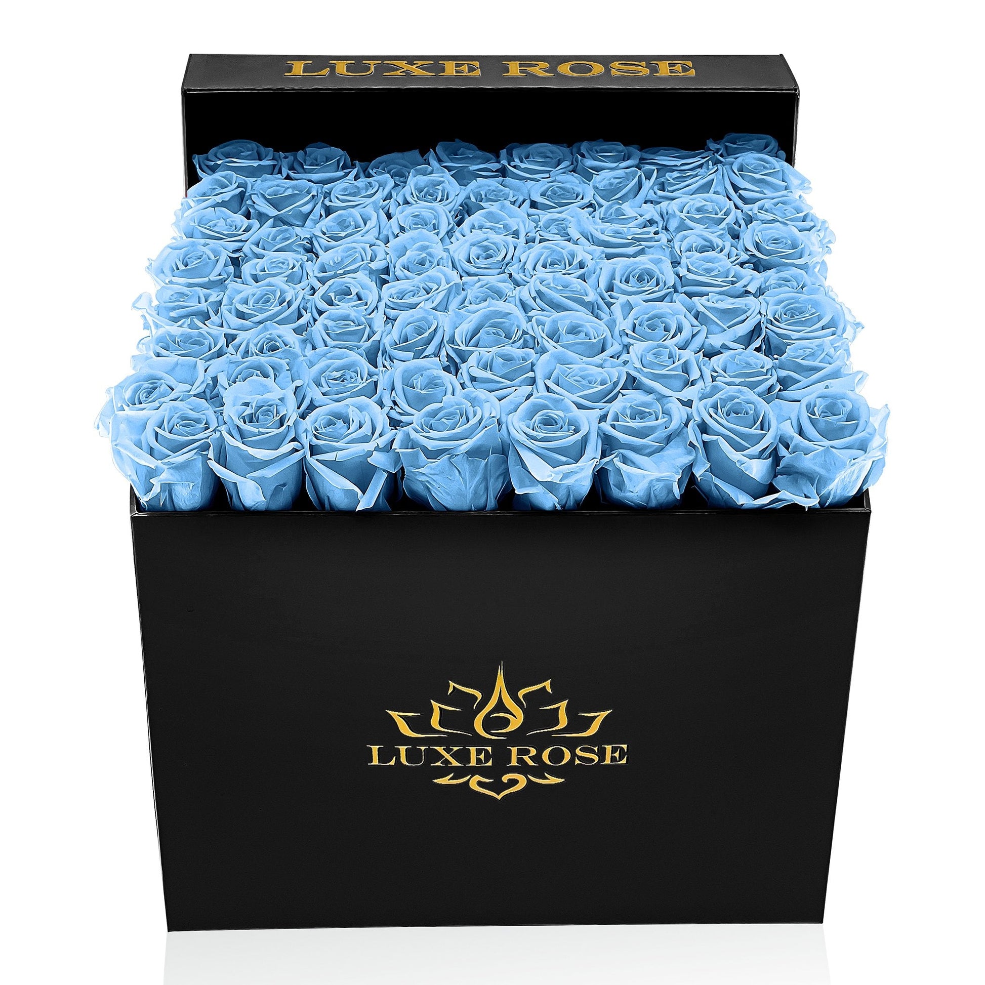 Preserved Roses Large Box | Light Blue - Roses - Queens Flower Delivery