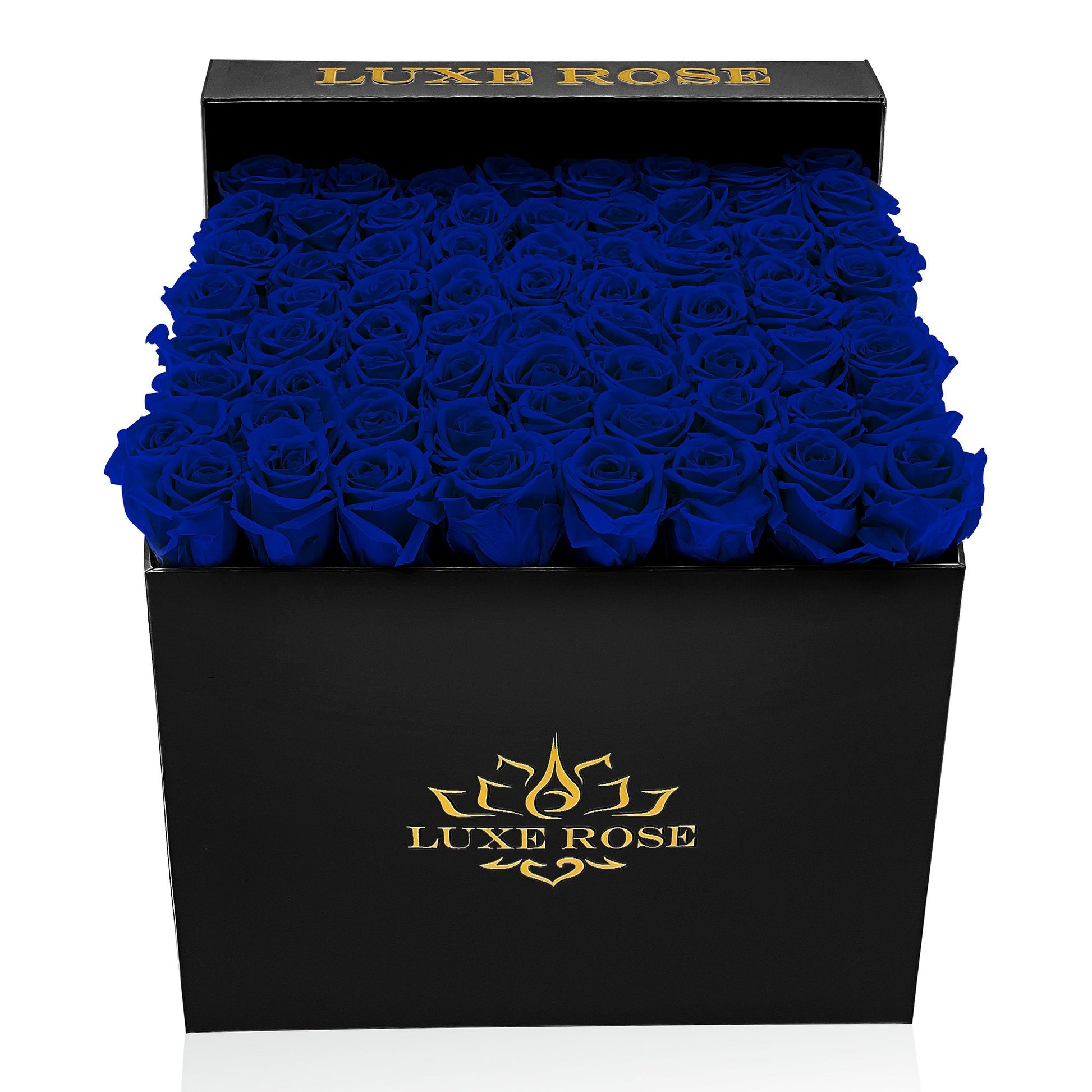 Preserved Roses Large Box | Royal Blue - Roses - Queens Flower Delivery