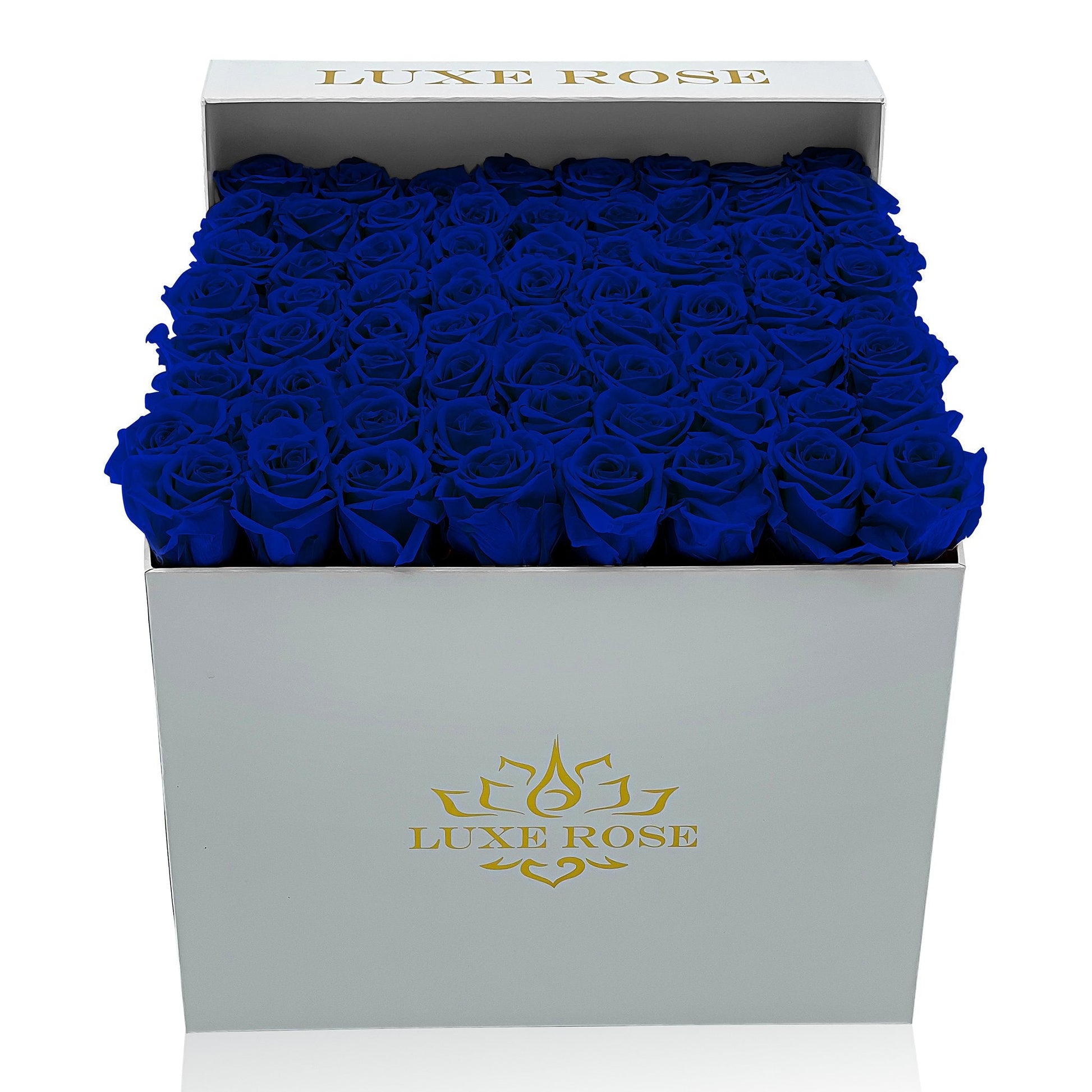 Preserved Roses Large Box | Royal Blue - Roses - Queens Flower Delivery