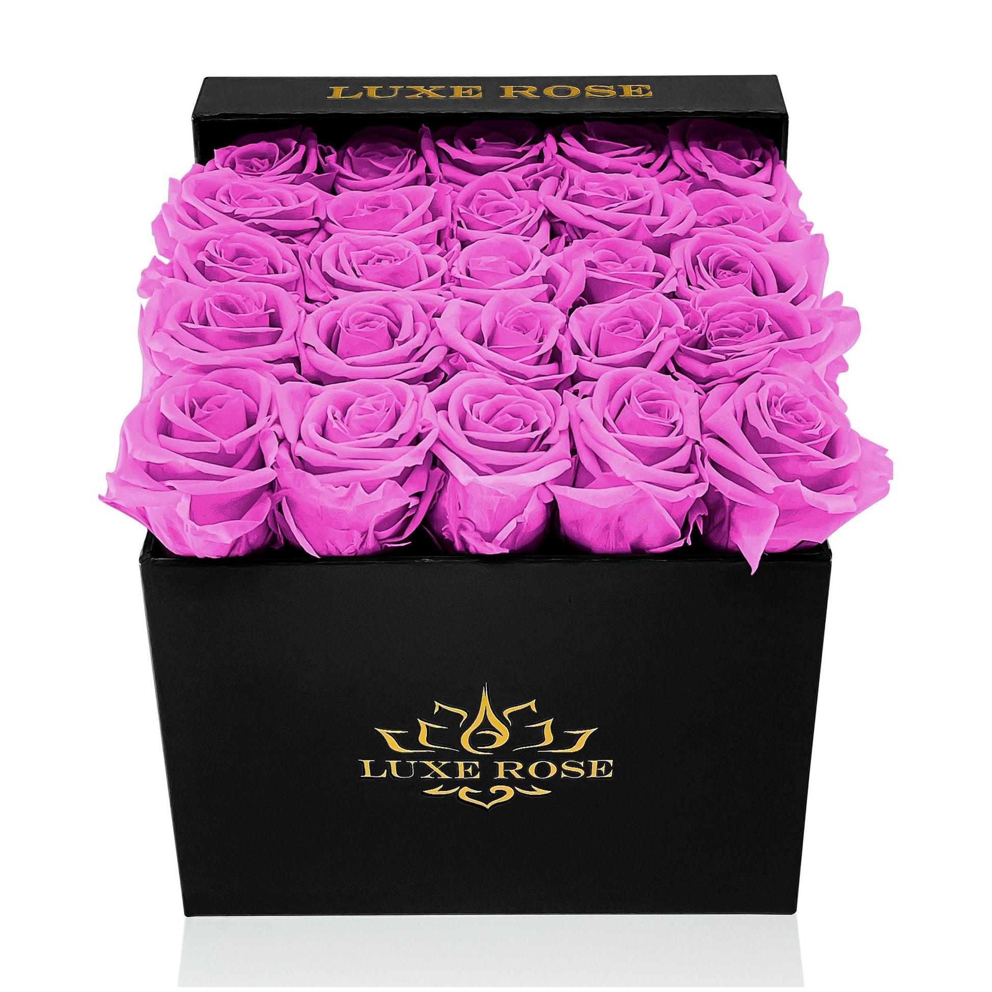 Preserved Roses Small Box | Hot Pink - Roses - Queens Flower Delivery