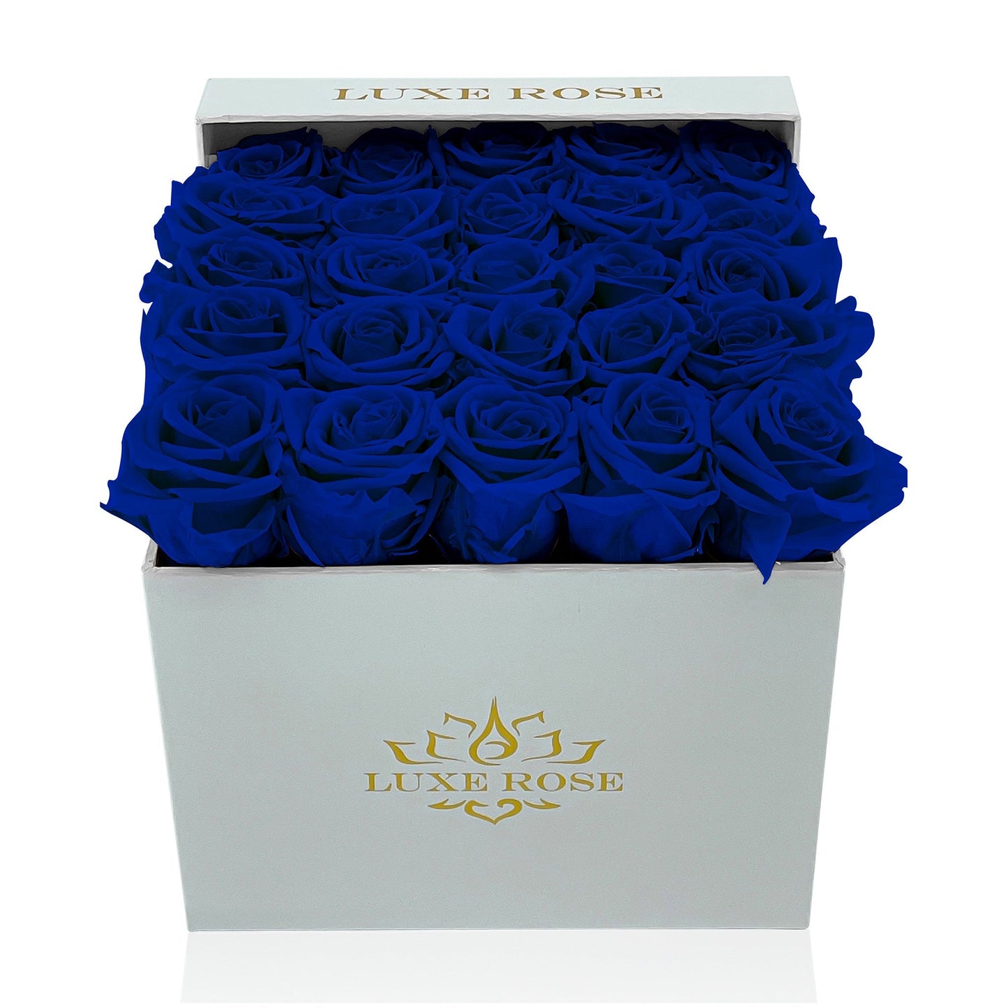 Preserved Roses Small Box | Royal Blue - Roses - Queens Flower Delivery