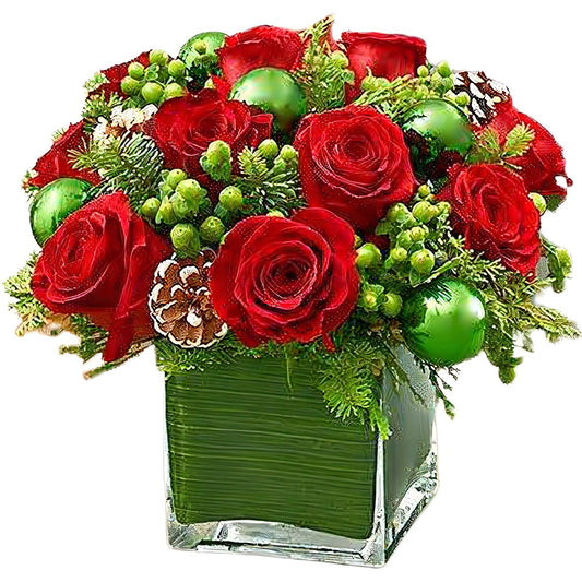 Rockefeller Chic Cube - Holiday Collection - Queens Flower Delivery