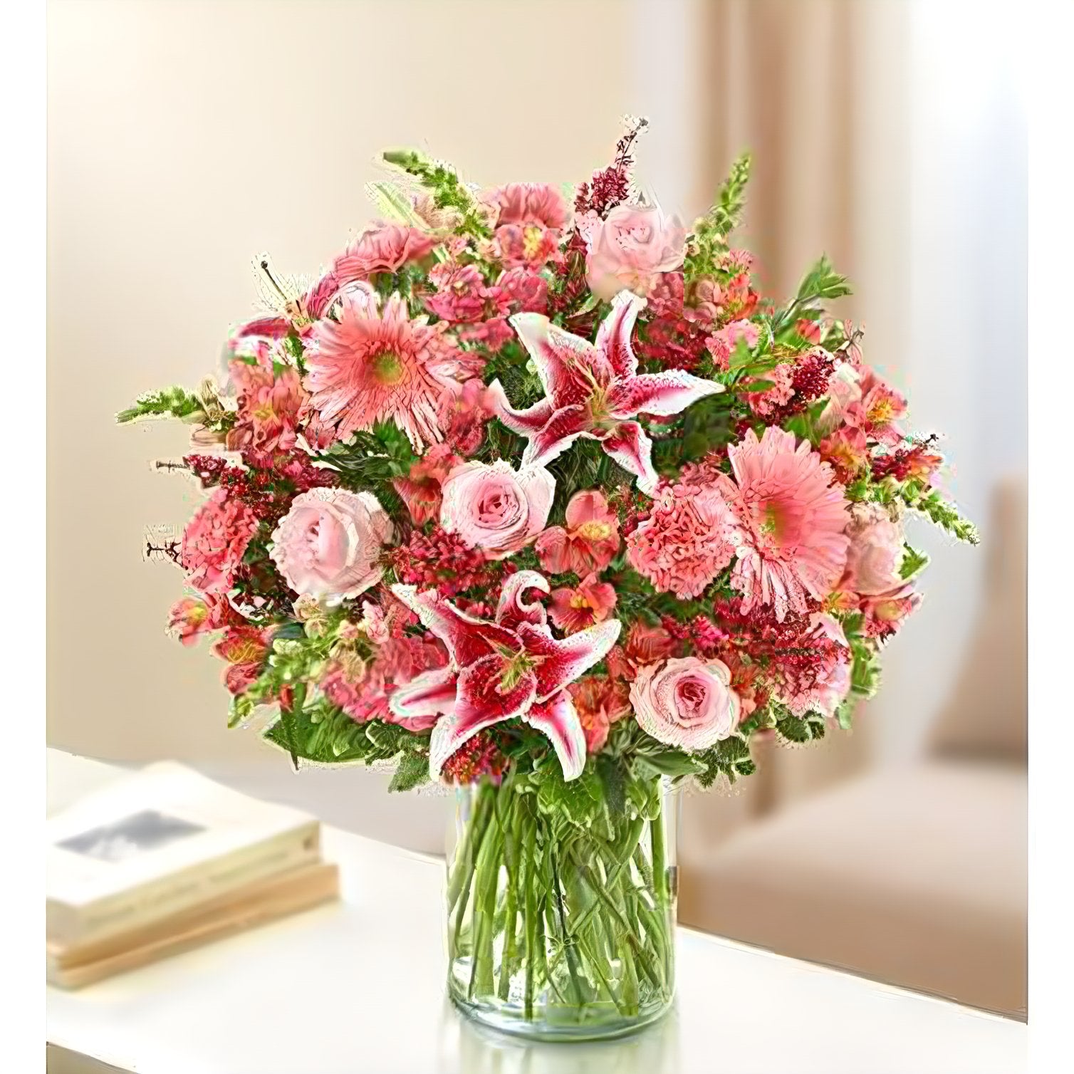 Sincerest Sorrow - All Pink - Funeral > Vase Arrangements - Queens Flower Delivery