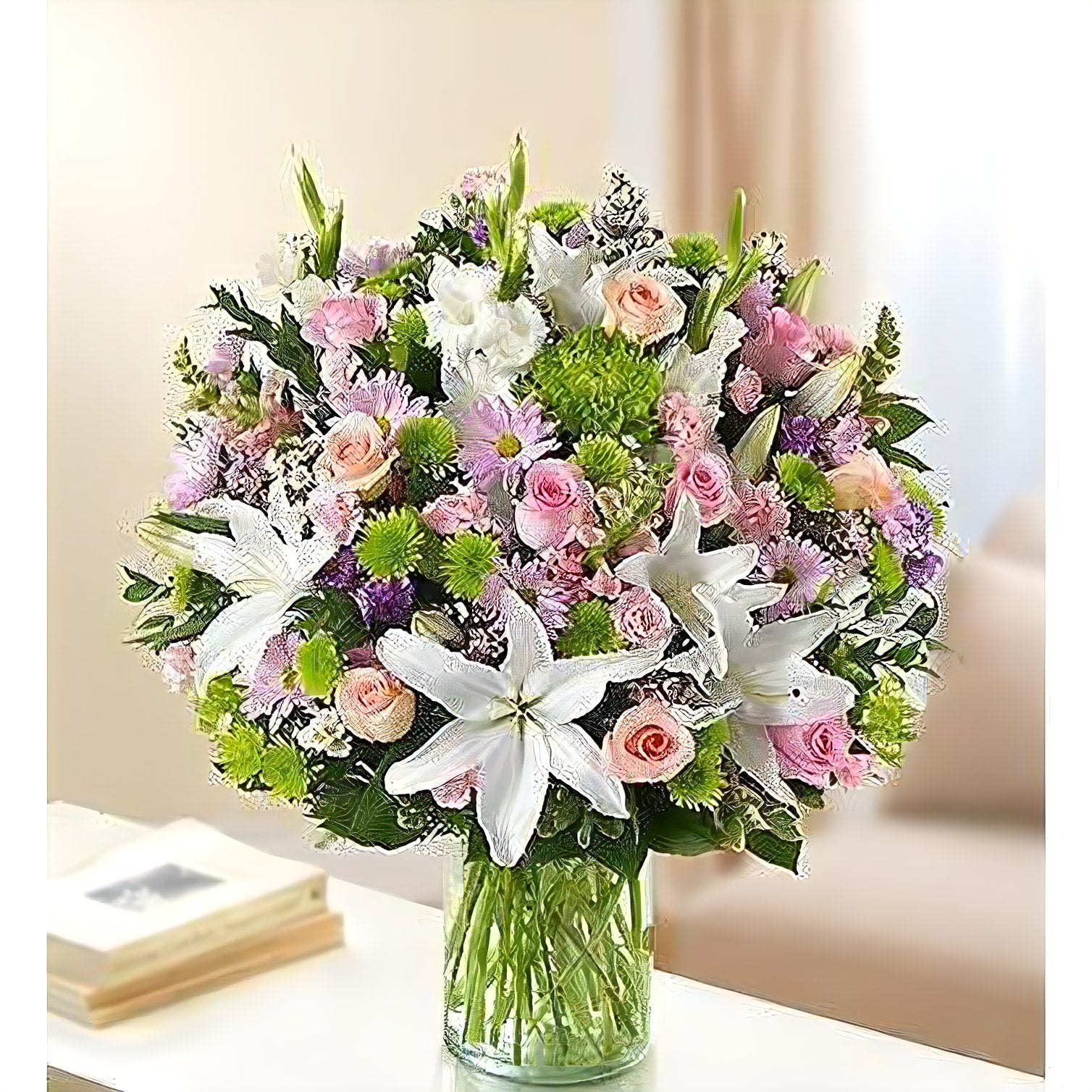 Sincerest Sorrow - Multicolor Pastel - Funeral > Vase Arrangements - Queens Flower Delivery