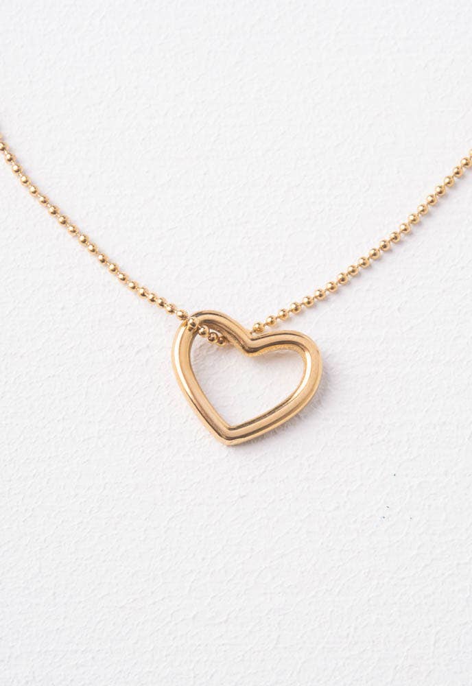 Starfish Project's Gift of Love Gold Heart Necklace - Queens Flower Delivery