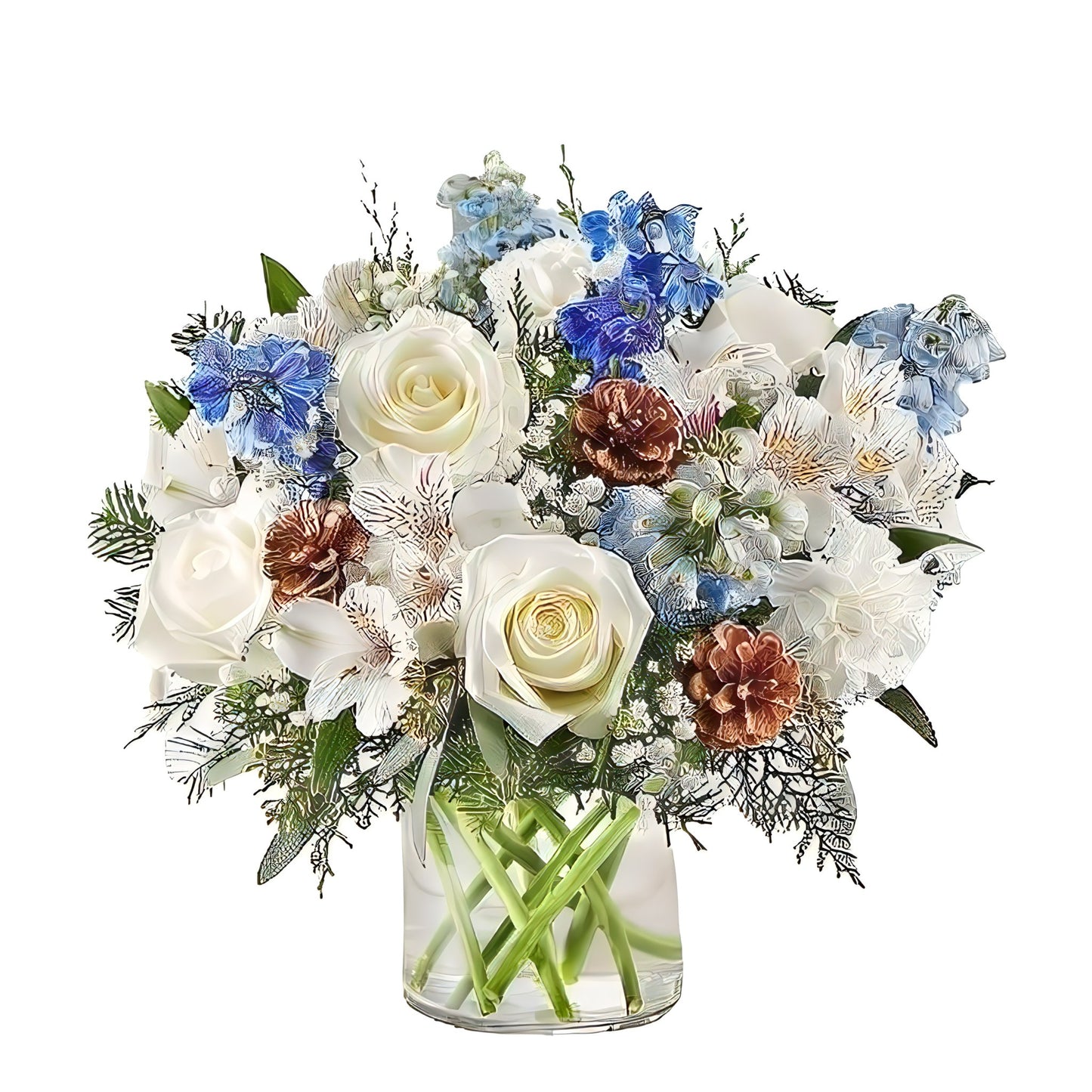 Winter Wonderful Bouquet - Holiday Collection - Queens Flower Delivery